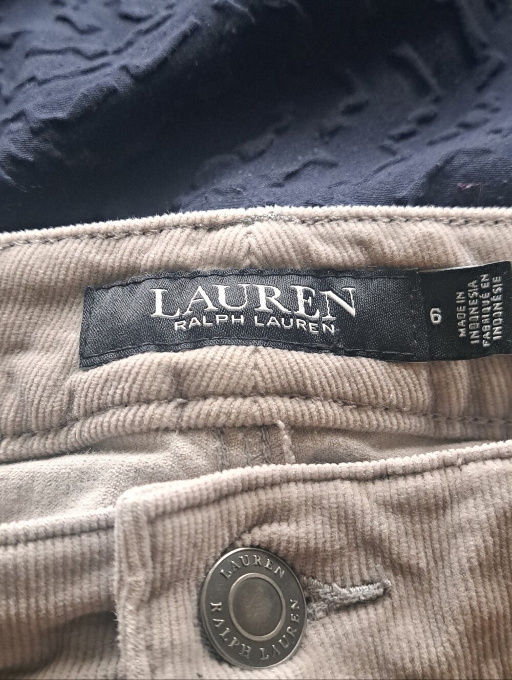 Lauren Ralph Lauren Corduroy Pants in Gray